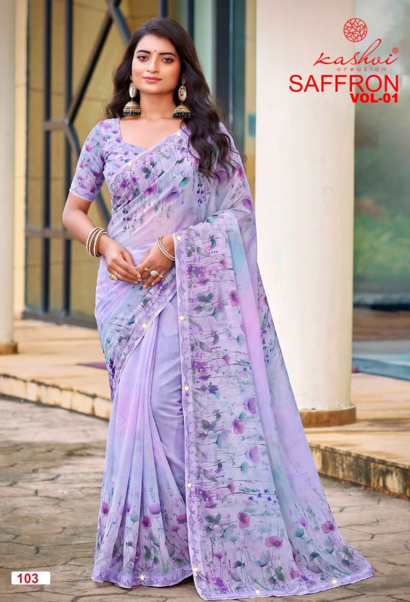 Saffron Vol 1 By Kashvi Raga Weightless Saree 